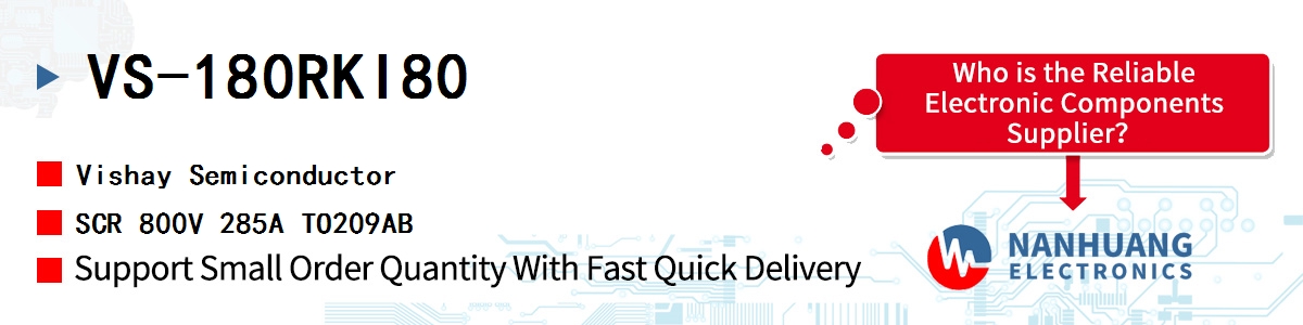 VS-180RKI80 Vishay SCR 800V 285A TO209AB