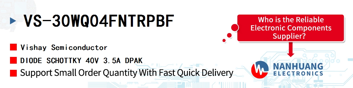 VS-30WQ04FNTRPBF Vishay DIODE SCHOTTKY 40V 3.5A DPAK