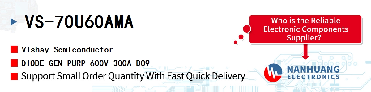 VS-70U60AMA Vishay DIODE GEN PURP 600V 300A DO9