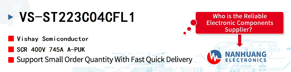 VS-ST223C04CFL1 Vishay SCR 400V 745A A-PUK