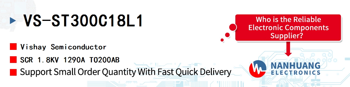 VS-ST300C18L1 Vishay SCR 1.8KV 1290A TO200AB