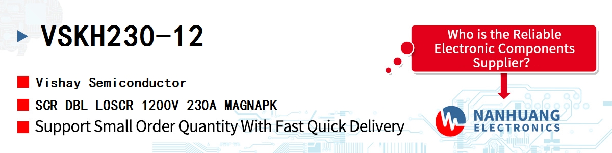 VSKH230-12 Vishay SCR DBL LOSCR 1200V 230A MAGNAPK